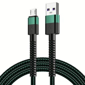 สายชาร์จแบบถัก สายชาร์จ Type C/Micro สายไนลอน ชาร์จเร็ว สำหรับโทรศัพท์มือถือ สำหรับ iPhone สำหรับ Huawei - Product Image 4