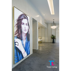 Tianlang personnalisé extérieur porte tête LED carte boîte à lumière carré UV Film souple publicité intérieur affiche signe - Product Image 5