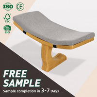 Usine WDF personnalisé siège de méditation japonais portable ergonomique vente en gros jambes croisées bambou chaise de méditation pour la méditation