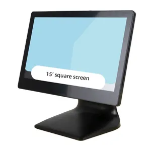 Factory Direct Supplier 15 inch square Single screen Desktop cash register point of sale pos system terminal