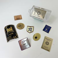 Étiquette métallique en relief, autocollant personnalisé, aluminium noir et or, plaque signalétique métallique pour flacon de parfum