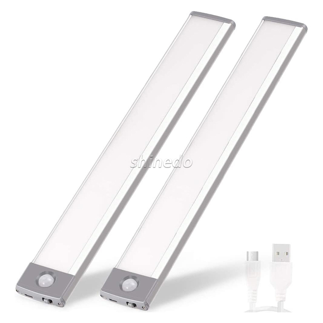 Under Cabinet Led USB Cabinet Light Touch Sensor Night Closet Light Warm White Bedroom PIR Motion Sensor Led Cabinet Lights