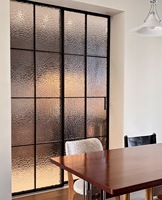 Porte pliante sur mesure de style français en alliage d'aluminium avec verre trempé, étanche et durable, pour chambre et villa (usage intérieur)