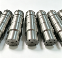 Eje de Engranaje Largo de Alta Resistencia, Mecanizado Personalizado |   Eje de Transmisión de Gran Tamaño, Fabricación CNC para Molinos de Bolas y Equipos de Minería