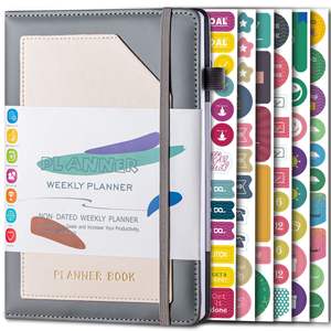 Myway Organisateur A5 Impression Personnalisée Journal Quotidien en <span class=keywords><strong>Cuir</strong></span> PU Agenda Notebook A5 Cheap Diary office To Do List Academic Planner - Product Image 3