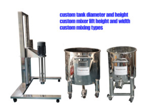 Mezcladora <span class=keywords><strong>de</strong></span> Alto Cizallamiento Móvil con Elevación Eléctrica para Cosméticos, Crema, Homogeneización y Emulsificación con Bomba <span class=keywords><strong>de</strong></span> Motor Central - Product Image 5