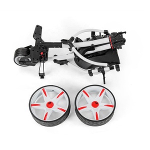 Chariot de <span class=keywords><strong>golf</strong></span> électrique pliable à 3 roues en aluminium personnalisé <span class=keywords><strong>professionnel</strong></span> chariot poussoir - Product Image 6