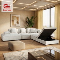 Canapé modulaire Chesterfield trois places de luxe moderne, capitonné, tissu de haute qualité, certifié ISO9001, pour hôtel et salon