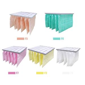 Klima için AHU cep filtresi yeni birincil hava spreyi sentetik elyaf çanta filtre titreşim cep filtreler - Product Image 5