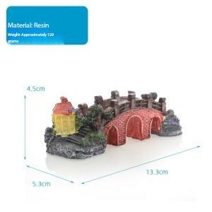 งานฝีมือรูปทรงสะพานทำจากเรซินสำหรับตู้ปลาอุปกรณ์ตกแต่งสำหรับสัตว์เลี้ยงหลากหลายขนาด - Product Image 6