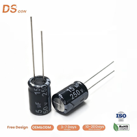 Condensateur électrolytique en aluminium 250V15μF 8*12mm, à bornes radiales, faible ESR, haute fréquence, pour filtre de driver LED et d'alimentation