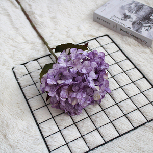 Fleur Artificielle Hortensia Style Jardin Anglais pour Décoration de Bureau, Mariage, Hôtel, Restaurant, Salon YYXQ-213 Semi-manuel - Product Image 1
