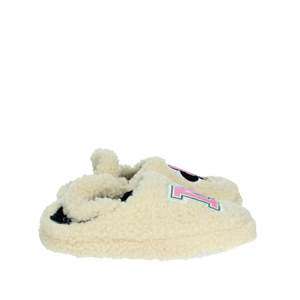 Pantoufles d'hiver pour filles Disney Minnie Mouse, couleur beige, en fourrure, pour l'intérieur - Product Image 4