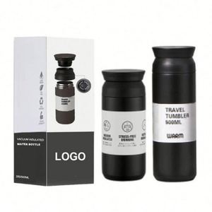 Bouteilles d'eau isothermes en acier inoxydable à double paroi, 350 ml et 500 ml, type thermos à double paroi sous vide, pour usine - Product Image 4