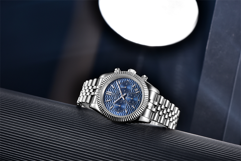 BENYAR acier inoxydable étanche sport Quartz hommes montre haut marque mode chronographe horloge de luxe Relogio Masculino