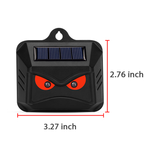 Répulsif à énergie solaire pour animaux avec yeux de prédateur et lumière rouge Répulsif portable pour animaux de jardin Skunk Coyote Fox Deer Cat Repeller - Product Image 6