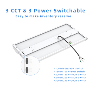 Bán sỉ ETL CE 100W- 320W 3cct & 3Watt cảm biến chuyển động 2ft 4ft tán kho cửa hàng LED hội thảo Bảng điều chỉnh ánh sáng tuyến tính bay cao - Product Image 3