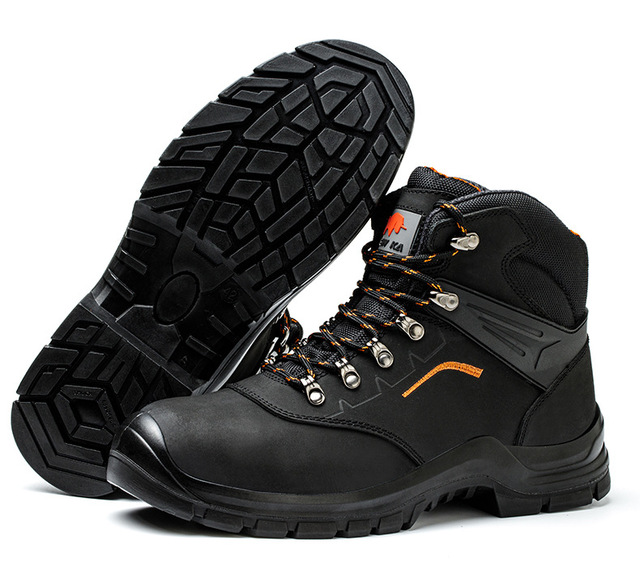 S3 Standard Lace-up Safety Boots Steel Toe Cap Anti Piercing Engineering Project Work Shoes Durable Protective Footwear Support