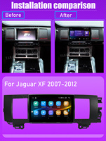 128GB Android Auto Stéréo GPS Navigation Multimédia Lecteur Vidéo Sans Fil Carplay Autoradio Pour Jaguar XF 2007-2015