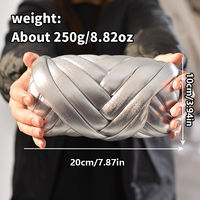 Fil fantaisie géant 100 % polyester métallisé brillant teint en masse 250g, direct usine, pour couverture tricotée à la main, lit pour animaux de compagnie et artisanat