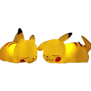 新款 PVC LED 夜灯，带皮卡丘暖光，适合儿童卧室，适合生日快乐之夜的床头柜，日本动漫源 - Product Image 4