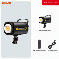 Kdbao - Luz de Fotografía de 300W con Temperatura de Color Ajustable y Control Remoto, 3200-5700K, para Transmisión en Vivo, Fotografía y Uso en Estudio