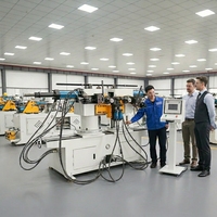 Machine à cintrer les tuyaux à double tête UM-SW38 avec rotation à 90 degrés pour la cintrage de chaises de bureau