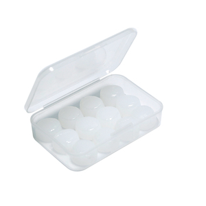 6 pares de tapones para los oídos de silicona moldeables con cancelación de ruido para nadar, roncar, dormir y estudiar, azul o blanco - Product Image 1