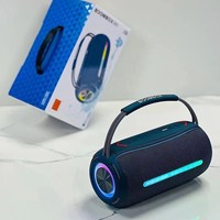 Altavoz Inalámbrico Portátil Boombox 360 LED para Exteriores, Columna de PC Impermeable de 20W, Reproductor de Música, Regalo, RGB, Inalámbrico, para Teléfono Móvil