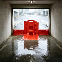 Barrière anti-inondation compacte et portable, panneau d'étanchéité imperméable pour l'accès aux escaliers des sous-sols des écoles, contrôle des inondations