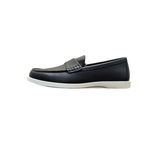 Sepatu Loafer Kulit Asli Impor Model Bulat untuk Pria, Bahan Kulit Sapi, Slip-On, Bernapas, Anti Selip, Sepatu Mengemudi Musim Panas, Gaya Inggris - Product Image 5