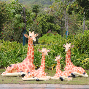 Sculture di Animali in Resina per <span class=keywords><strong>Zoo</strong></span> e Giardino, Statua di Giraffa Realistica a Grandezza Naturale Dipinta a Mano, Decorazione Creativa per Matrimoni - Product Image 3