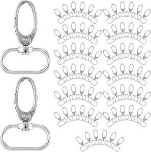 Pack Inch Swivel Clasp Silver Lobster Claw Clasps For Keychains Lanyard <b>Clips</b> D Ring Keychain <b>Clip</b> Swivel Snap <b>Hooks</b> For Key Cha - Product Image 1