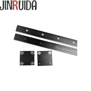 Rail de guidage linéaire externe à double axe en alliage d'aluminium JINRUIDA OSGR pour <span class=keywords><strong>tiroir</strong></span> dissimulé et armoire de présentation coulissante avec amortissement - Product Image 2