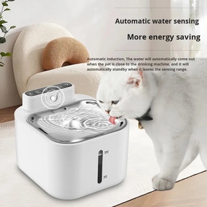 Fontaine à eau pour animaux de compagnie de haute qualité, écologique, <span class=keywords><strong>en</strong></span> acier inoxydable, 4L, avec batterie, distributeur d'eau sans fil, intelligent et automatique pour chats - Product Image 2