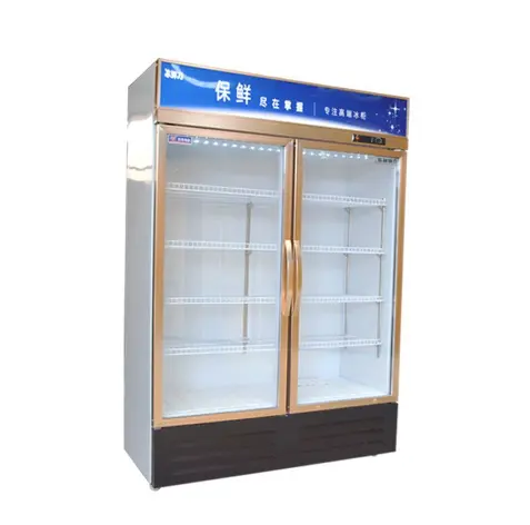 commercial glass door beverage beer display fridge cooler refrigerator chiller with wheels