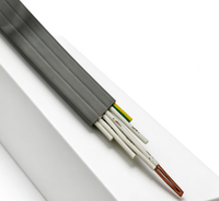 Câble d'alimentation plat TVVB pour levage et déplacement, haute résistance à la flexion, câble plat en cuivre flexible, certifié CE 450/750V, fil et câble électrique