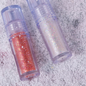 Ombretto con luccichio liquido Glitter vegano all'ingrosso multifunzione luccicante ombretto bagnato con paillettes - Product Image 2