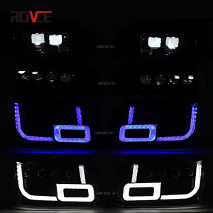 Pour Land Rover Range Rover 2010-2012, mise à niveau vers le style Defender, phare à LED à 4 lentilles, L322 DOT, phare avant, phare - Product Image 4