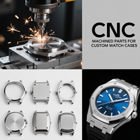 Service d'usinage CNC personnalisé de haute précision en usine cadran de montre boîtier de montre personnalisé pièces de mouvement de montre en acier inoxydable
