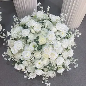 Boule de fleurs de pommier en soie blanche de 80 cm, décoration de mariage et de maison, durable, livraison rapide - Product Image 6