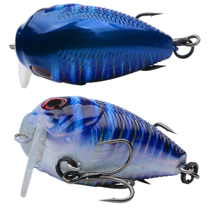 L'esca da pesca dura in plastica da 4.3CM 6.5G rafforza i tre ganci esca a manovella con minuscola esca esca a manovella - Product Image 3