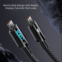 Nuevo Estilo 2026, Cable de Carga Rápida Original con Pantalla LED y Sensor de Estabilidad, 100w 60w 30w, para iPhone 17