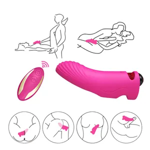 USK乳房按摩阴道性玩具女性自慰指套振动器