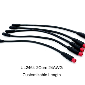 Custom IP67 Waterproof Cable M6 M8 Connector UL2464 24AWG 2/3/4/5/6 Pin 300V Wiring Cable Harness for Outdoor LED Lights Cameras - Product Image 5