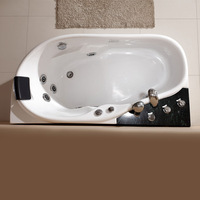 Baignoire de massage moderne en acrylique hydro spa jacuzzi d'angle