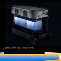 Batterie externe au lithium-ion à onde sinusoïdale pure EF 1800W 1024WH, panneau solaire, lampe de poche pour DELTA3 version UE, portable, extérieur