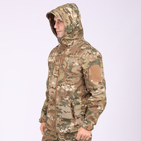 Veste imperméable noire tactique pour la chasse, les sports de plein air et la randonnée