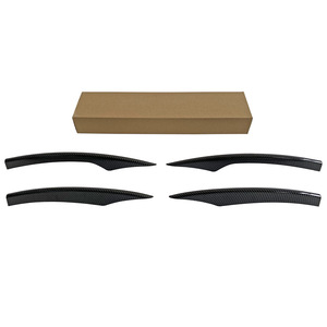 Carbon Fiber Car Window Weather Shields For Mercedes Benz E Class 213 Sport Edition Black Pattern 3m Tape Install - Product Image 1