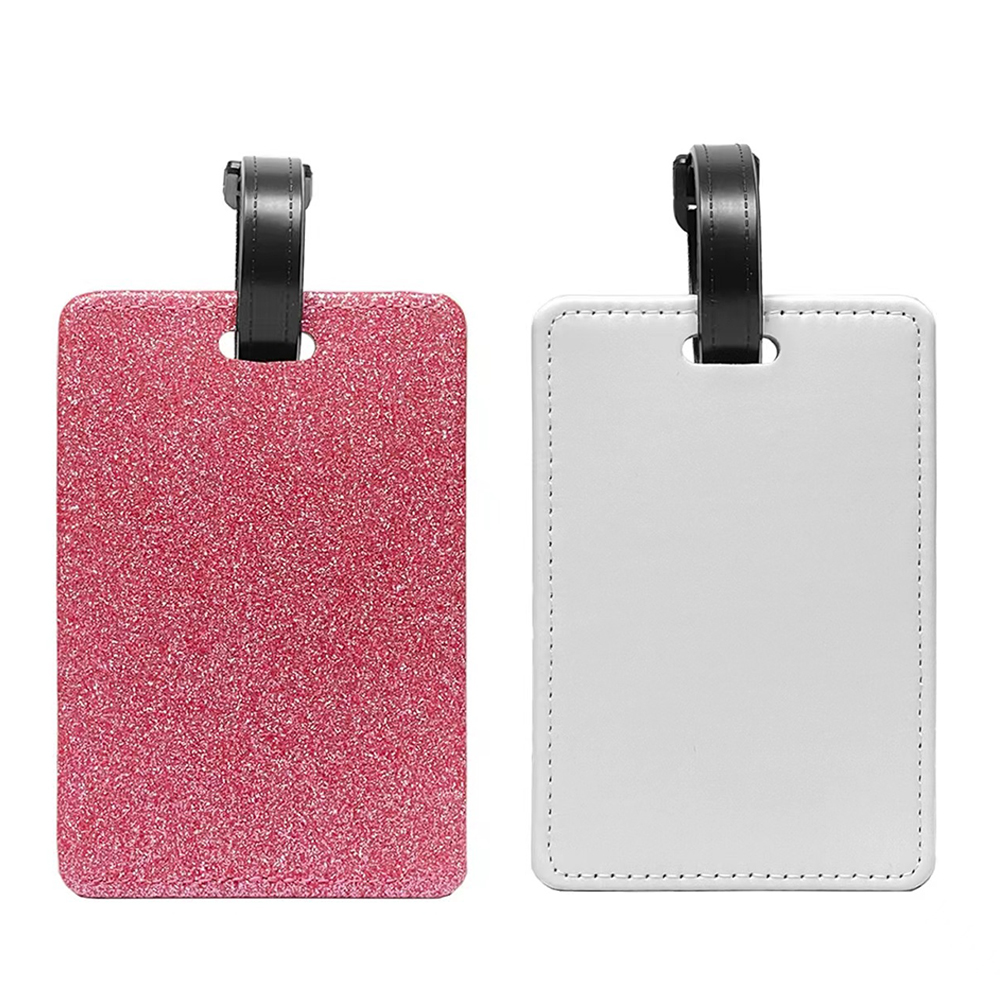 Paillettes roses et rectangle blanc